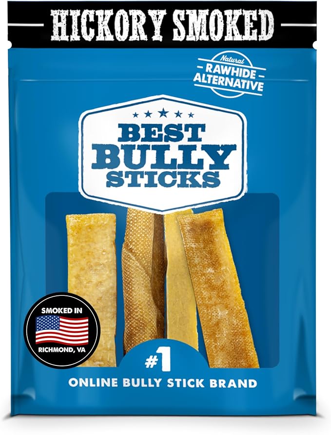 Best Bully Sticks Smoked Yak Cheese Himalayan Dog Chews - Large Chews 4 Count (Pack of 1) - Natural, Lactose Free Cheese, Odor-Free, Long-Lasting Snack