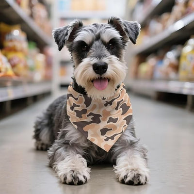 KEIAHUAN Camo Hunting Dog Bandana Adjustable Triangle Reversible Bibs Handkerchief Washable Square Kerchief Bandanas for Small Madium Large Dog Boy
