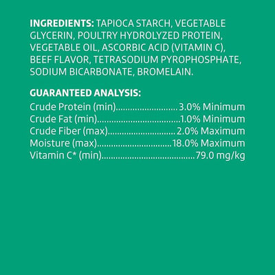 Wonder Bound Beef Flavor Dental Sticks for Tiny Dogs (5-20 lbs), 6-Ridge Shape for Plaque & Tartar Control, Freshens Breath, Formulated with Vitamin C, 108 Count