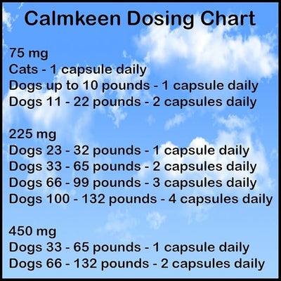 75 mg 60 Count Behavior Support Capsules for Small Dogs & Cats up to 22 lbs -Calming Natural Milk Protein Supplement-Help Pets Cope with Change & Noise Related Stress-Non-Drowsy-Lactose-Free