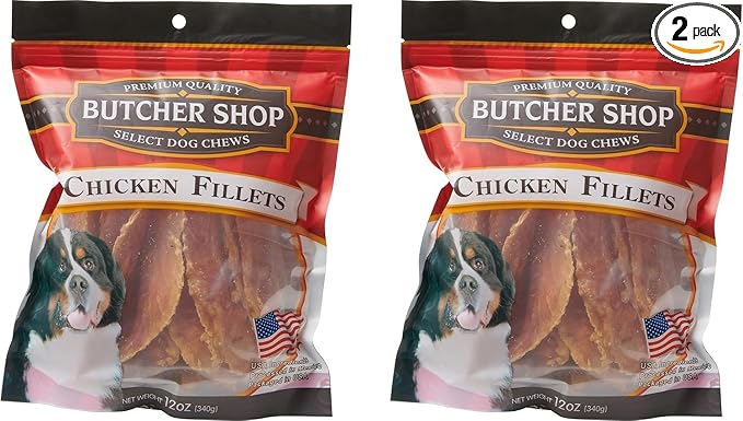 Butcher Shop Chicken Fillets Dog Treats (2 Pack - 12 oz per Pack)