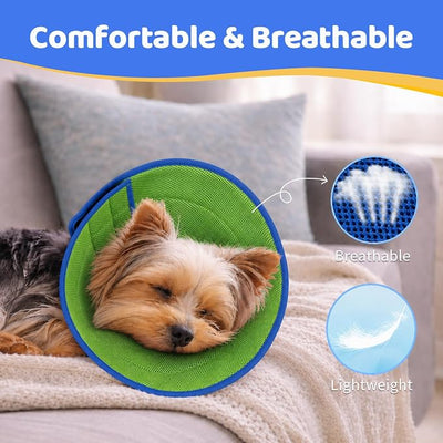 Soft Dog Cone Collar to Stop Licking After Surgery, Comfy Dog Cone Alternative for Large Medium Small Dogs/Cats, Adjustable Washable E-Collar for Spay Neuter Recovery and Neck Protection