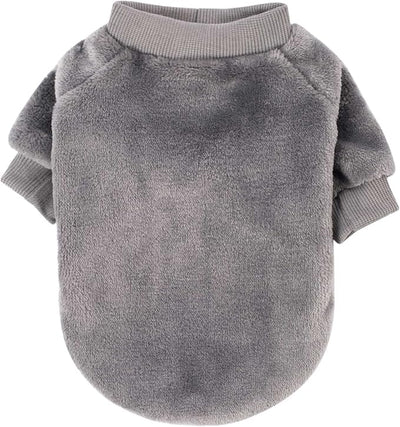 FabriCastle Small Dog Sweaters, 3-Pack Dog & Cat Clothes, Ultra Soft and Warm Pet Jackets for Small Dogs Boy & Girl, Winter Pet Apparel Costumes, Puppy Outfits (Grey,Blue,Dark Blue, XX-Large)