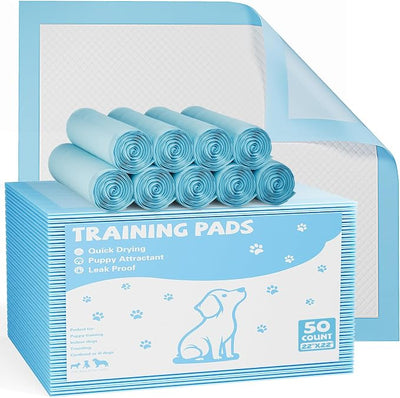 DUMOS 300 Count Puppy Pads for Dogs, 22" x 22" Potty Puppy Training Pad, 6-Layer Dog Cat Pee Pads, Super Absorbency Disposable Pet Leakproof Quick Drying Pad