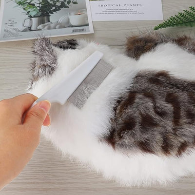 Kopal Flea Combs & Lice Brushers for Dogs and Cats, Fine Tooth Combs 3-pc, White
