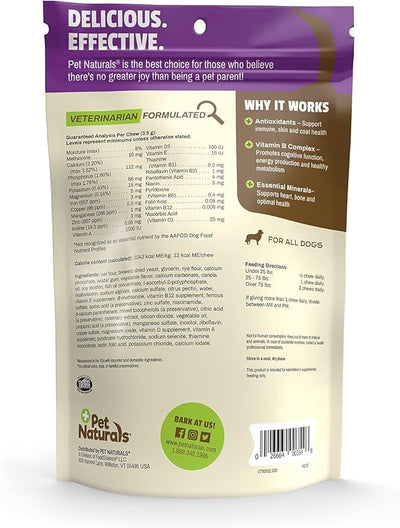 Pet Naturals Daily Multivitamin for Dogs, Veggie Flavor, 30 Chews - Yummy Chews with Amino Acids, and Antioxidants - Supports Energy, Metabolic Function and Pet Wellness
