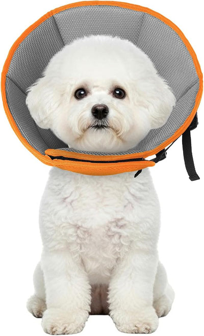 Dog Cone Collar Soft Cone for Medium Dogs After Surgery Adjustable Elizabethan Collar for Dogs to Stop Licking Wounds, Biting Stitches Professional Pet Recovery Cones E-Collar for Dog