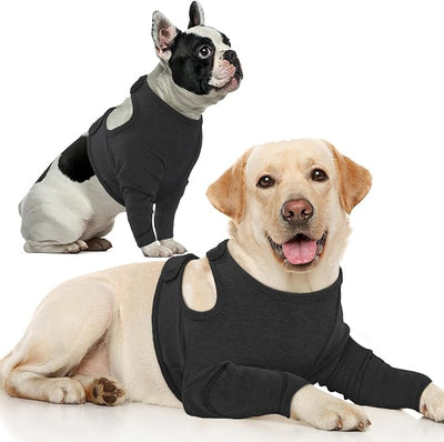 Nanaki Surgery Dog Recovery Suits for Front Legs, Dog Leg Sleeve to Stop Licking, Doggy Anti-Lick Wounds Pants, Pet Wound Cover Protective Sleeves Arm Protector for Injuries & Joint Pain