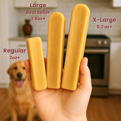 Majestic Pet Himalayan All-Natural Cheese Dog Chews - Long Lasting Dental Chew for Dogs - Healthy Pet Treats with Beneficial Ingredients (Dental & Bone Support, Regular, 1 Pack)
