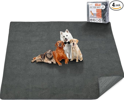 Washable Pee Pads for Dogs, 48x60 Reusable Whelping Pads, Absorb Dog Mats Non-Slip Puppy Training Pads for Whelping, Potty, Training, Playpen, Crate