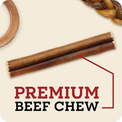 Redbarn Pet Products 7" Bully Sticks for Dogs, 3-Count, Pack of 9