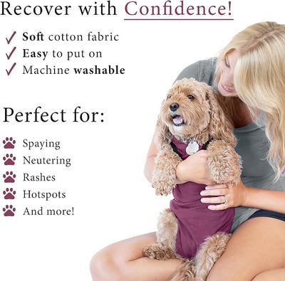 BellyGuard Dog Surgery Recovery Suit, Post-Op Dog Recovery Suit for Female Spay & Male Neuter, Comfy Onesie for Pets, Surgical Body Cover for Canine Healing Support