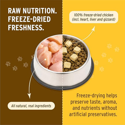 Nutri Bites Freeze Dried Chicken Liver Dog & Cat Treats, Single Ingredient High Protein Pet Treats, 15 oz