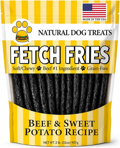 Beef and Sweet Potato Dog Treats, Soft Chicken Jerky for Small and Large Breeds, Naturally Healthy, Made in The USA (32 oz)