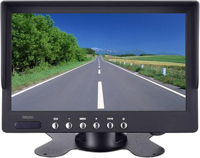 Truck Backup Camera Monitor kit,Heavyduty Vehicle Waterproof Night Vision Wide Angle Rearview Cab Cam+7 inch Screen+66ft Extension Cable for Bus/Van/Fifth Wheel/Trailer/RV/Camper/Pickup/(12V-24V)