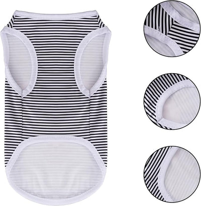 choyaxo 4pcs Dog Shirts Sleeveless Printed Pet Vest for Chiuahaha Small Medium Dogs Spring Summer