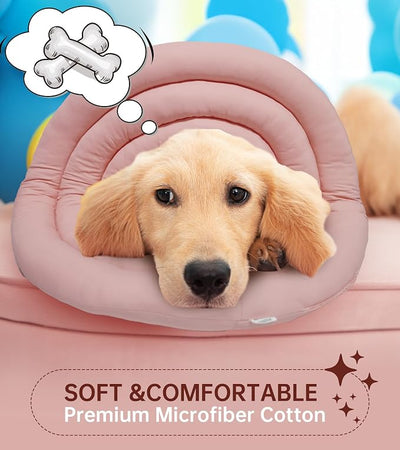 Soft Dog Cones, Recovery Dog Donut Collar After Surgery-Cone of Shame Alternative, Pet Elizabethan E-Collar Anti-Bite Lick Wound Healing Adjustable for Small Large Medium Dogs, 2XL