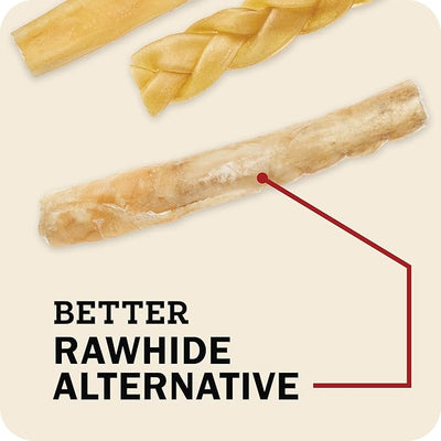 Redbarn 30" Collagen Sticks Dog Treat, All-Natural, Long-Lasting, High-Protein, Supports Healthy Joints & Shiny Coat, Rawhide-Alternative Chew, 25 Count