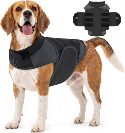 IECOii Dog Anxiety Relief Vest – Calming Compression Wrap for Dogs with Adjustable Snug Fit,Breathable Dog Calming Vest for 4th of July Fireworks,Thunderstorms,Separation Anxiety,Travel & Vet Visits,M