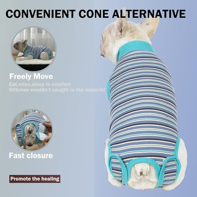 Sebdtico Recovery Suit for Dogs,Dog Surgery Suit Female Spay,Soft Dog Onesie for Surgery Female,Dog Cone Alternative Surgical Recovery Suit Female,Abdominal Wounds Licking Anti Suit for Dogs