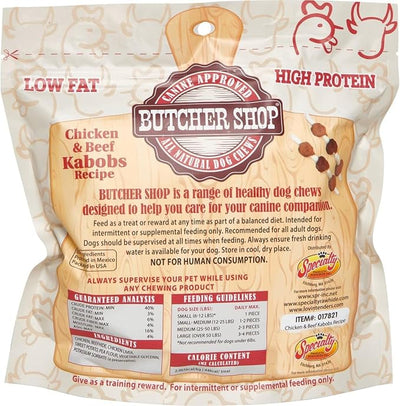 Butcher Shop Chicken & Beef Kabobs Dog Treats (2 Pack - 17 oz per Pack)