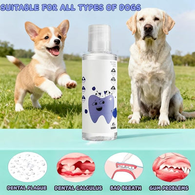 2Pcs Dental Plus,Freshen Breath, Natural, Odorless & Flavorless Formula to Fight Tartar, for All Pet