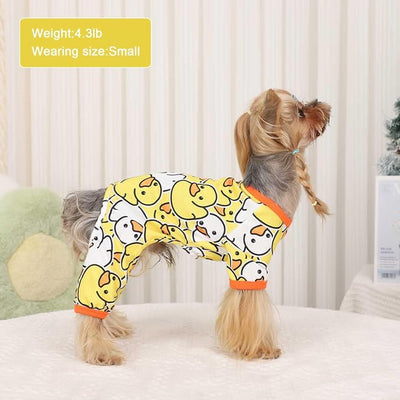 Dog Pajamas Pjs Soft Stretchy Dog Clothes for Small Dogs Girl Boy Medium Size Dogs Spring Summer Puppy Clothes Doggie Onesies Cat Pet Jammies Outfit