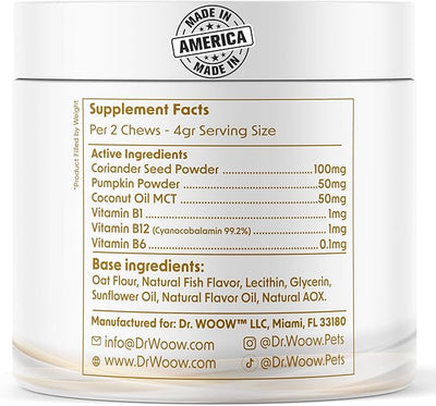Dog Flea & Tick Prevention Chews – Daily Defense Supplement for Parasites, Gut & Immune Support – Natural Formula Soft Chews – Made in USA – Dr. Woow (120 Ct)