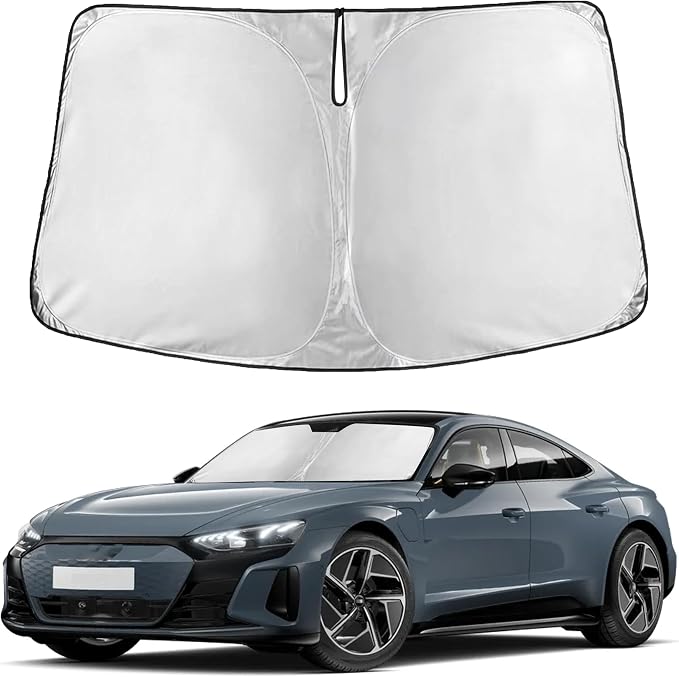 EcoNour Windshield Sunshade Compatible for Audi S e-tron GT 2025 2026, Sun Visor for Front Windshield & Window Sun Shade Cover, UV Heat Blocker & Protector, Car Accessories
