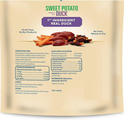 Golden|Rewards Duck Wrapped Sweet Potato Dog Treats, 16 oz – Grain-Free, Natural Chews, Low Fat, High Protein, for All Dog Sizes