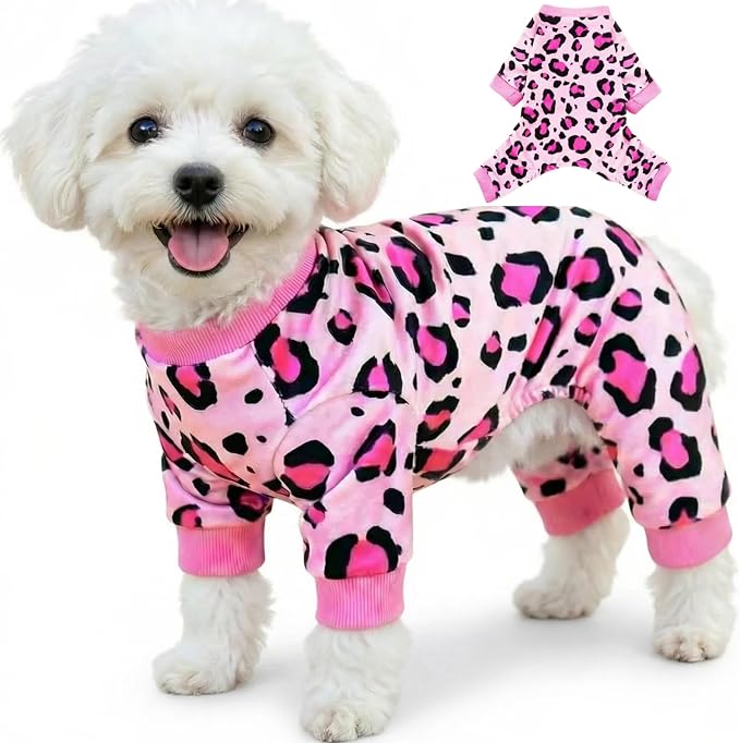 Vet-Approved Dog Pajamas Onesie for Large Medium Dog Pjs, Ultra-Premium Hypoallergenic Polyester, Lightweight, Breathable & Won't Overheat, Gentler on Skin, Size 4XL (Pet: 33-40lbs)