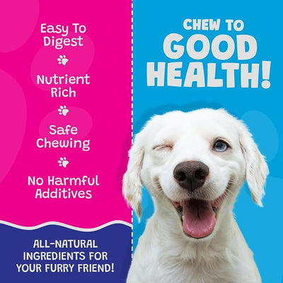 5" Coconut Chews - Premium, All Natural Coconut Dogs Treats - Healthy Puppy Treats & Vitamin Rich Rawhide Free Pet Chews - (with Real Chicken - 2 Pack)