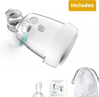 Pets Large Space Mask Pet-Nebulizer-Mist-Device for Cats and Dogs with Pet Mask Designed Specifically for Pets Snout Shape (Medium - Dogs)