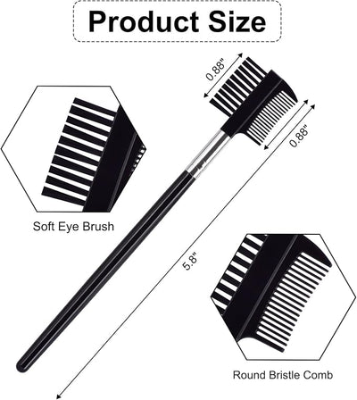 6 Pack Flea Comb for Cats Dogs,Stainless Steel Dog Cat Grooming Combs With Rounded Teeth,Double-Sided Tear Stain Remover,Dematting Comb For Dogs Cats Ideal for Small, Medium & Large Pets (Blue)