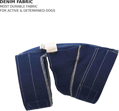 No Flap Ear Wrap (Denim, Medium)