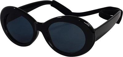 G009 Dog Pet Costume Prop Oval Sunglasses Small to Medium Breeds 15-25lbs Black
