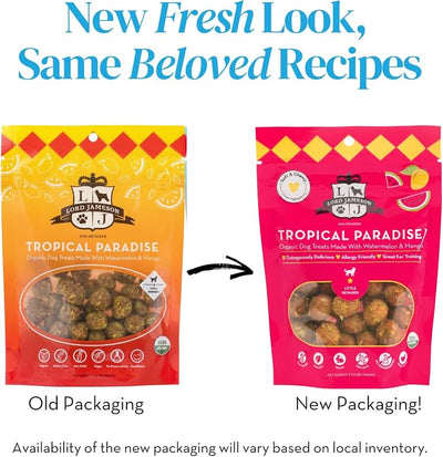 Lord Jameson: Tropical Paradise 3oz - Small Breed Dog Treats - Soft & Chewy, Vitamin-Rich, Training & Little Rewards