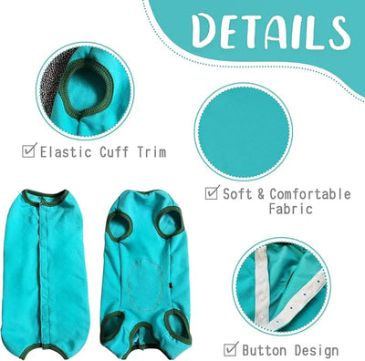 Dog's Recovery Suit Post Surgery Shirt for Puppy, Small Dog Surgical Recovery Suit for Female Male Dogs, Dog Onesie Protect Surgical Wound(Blue-s)