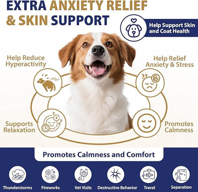 Hip and Joint Supplement for Dogs 200 Dog Calming Chews with Glucosamine, Chondroitin, Msm, Omega3, Melatonin for Senior Dogs Anxiety Pain Relief Anti Inflammatory Small/Medium/Large Dog -Bacon