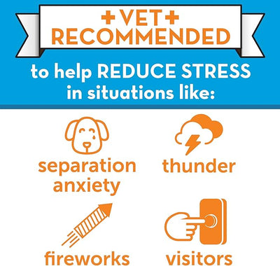 ThunderEase Dog Calming Pheromone Diffuser Kit | Powered by ADAPTIL | Vet Recommended to Relieve Separation Anxiety, Stress Barking and Chewing, and Fear of Fireworks & Thunderstorms (90 Day Supply)