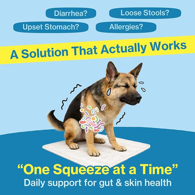 Doctor By Squeeze Probiotics for Dogs Gut Health Immunity Skin&Allergy Care Diarrhea Relief Digestive Stomach Support with L. crispatus KT-11 Lickable Paste Formula Individually Packaged, Chicken