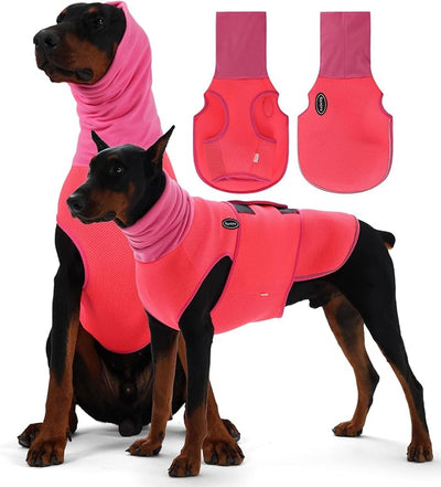 Dog Anxiety Vest with Hood, Soft Thunder Jacket for Fireworks, Vet Visits & Separation Anxiety – No Medication or Training