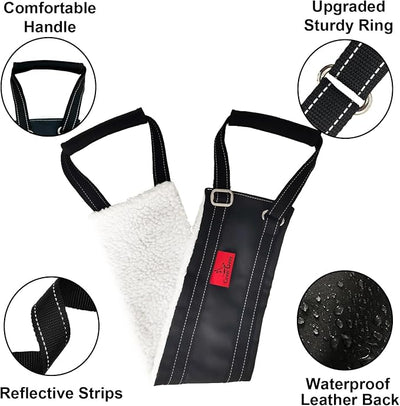 Leather Dog Lift Harness for Small Dogs, Doggie Walking Sling, Dog Sling Belly Support Strap, Pet Assist Harness for Senior,Injured,Disabled Dogs After ACL Surgery S