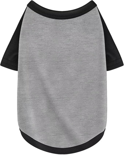Stylish Grey Color Block Dog Shirt: Premium Polyester, Comfortable, Breathable, and Wrinkle-Resistant. Perfect Apparel for Small, Medium, & Large Dogs, a Must-Have for Pet Lovers XS