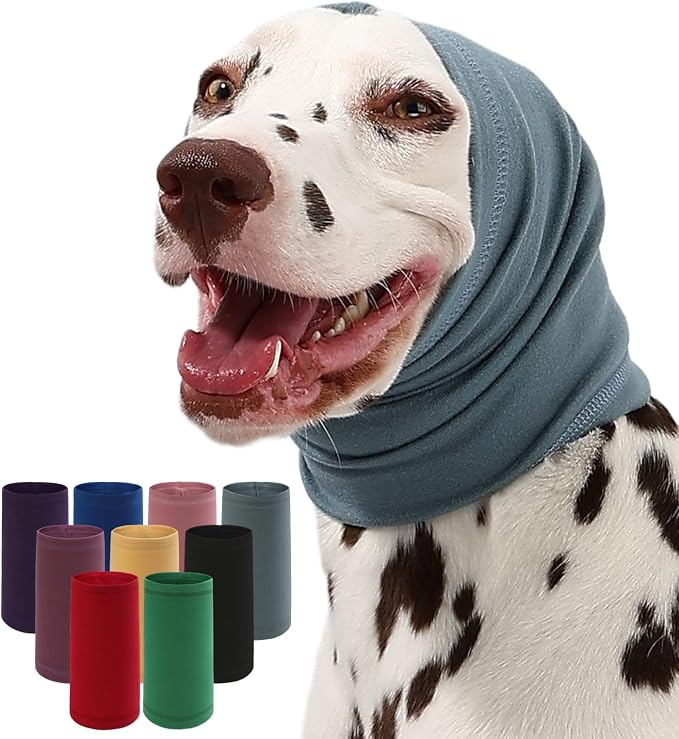 Dog Calming Hoodie Quiet Head Cover Sleeves Anxiety Relief/Noise Protection - Grooming - Thunder - Fireworks