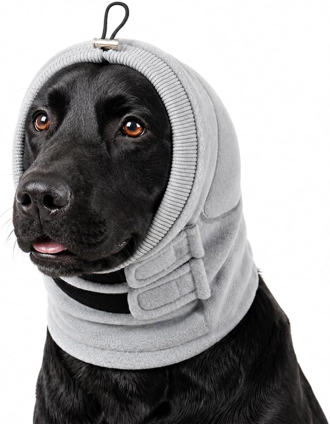 Dog Ear Muffs Noise Protection, No Shake Ear Wraps for Dogs | Dog Calming Hoodie for Anxiety Relief, Thickened Quiet Noise Cancelling Ears Cover for Fireworks Storms Grooming Drying