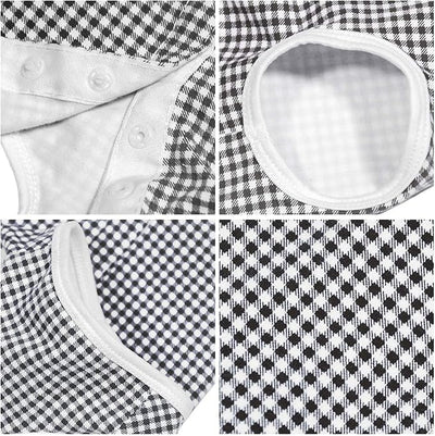 Dog’s Recovery Suit Post Surgery Shirt for Puppy, Wound Protective Clothes for Little Animals(Black White Plaid-XL)