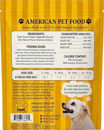 Beef and Sweet Potato Dog Treats, Soft Chicken Jerky for Small and Large Breeds, Naturally Healthy, Made in The USA (32 oz)