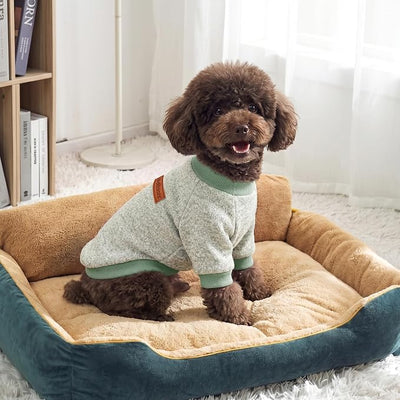 1 Pack Dog Sweaters for Small Dogs Girl Boy Winter Fleece Clothes Warm Soft Dog Sweatshirt Outfit for Dogs Cats Pet Apparel
