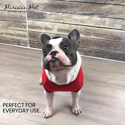 Parisian Pet World Champion Dog Tank Top - Breathable Cotton Pet Apparel - Red Puppy Clothes - Lightweight Doggie T Shirts for Dogs - Comfortable Sporty Dog Clothes - Summer Shirts for Small Dogs